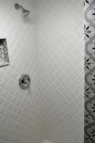 Newly built downstairs shower adjacent to the Chic Restroom in Cellar House NOTL.